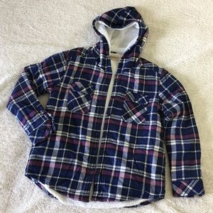 Boston Traders sherpa lined hooded flannel